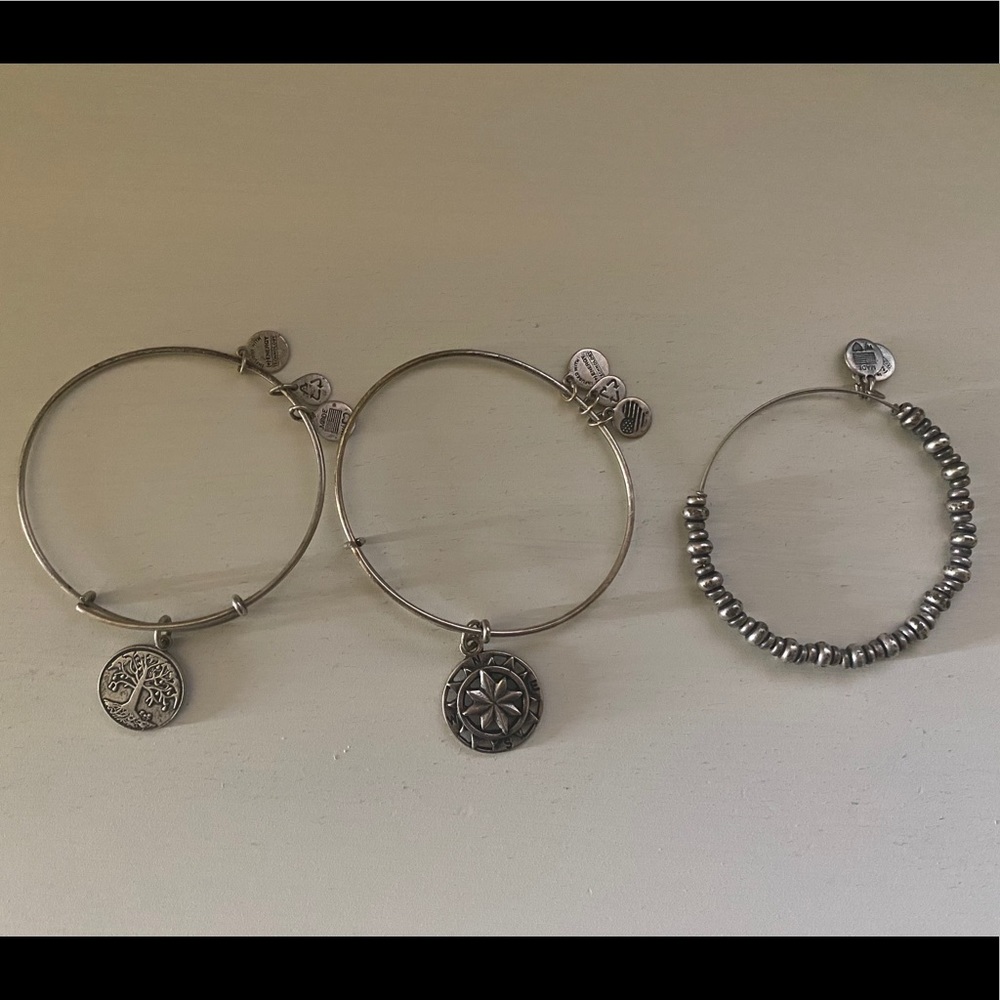 3 Alex and Ani bracelets